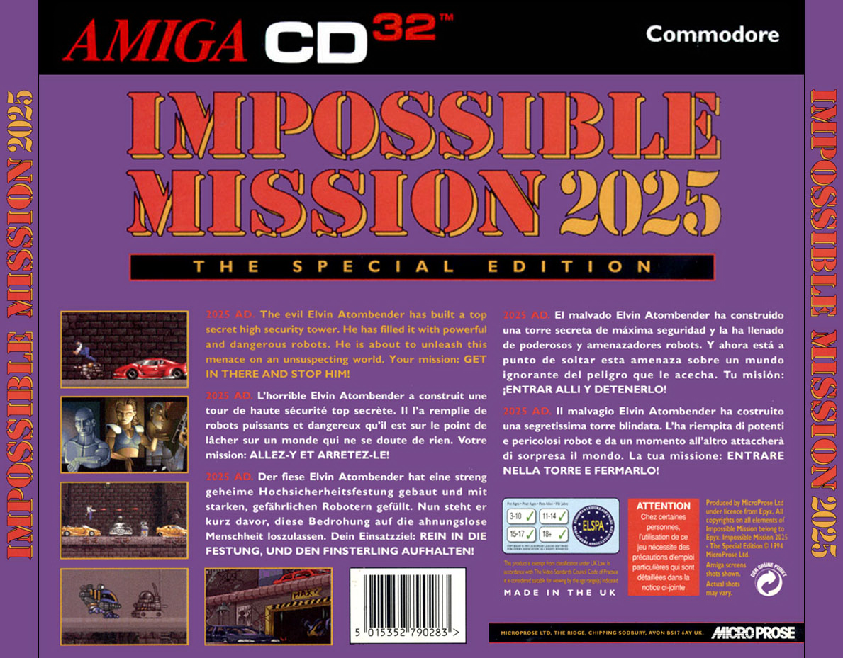 Impossible Mission 2025: The Special Edition screenshot 3 for Amiga CD32